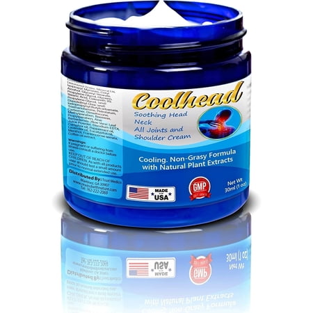 CoolHead Pain Relief Cream (30ml) - COOLHEAD Migraine Relief Essential Oil Roll-on, Headache Relief -