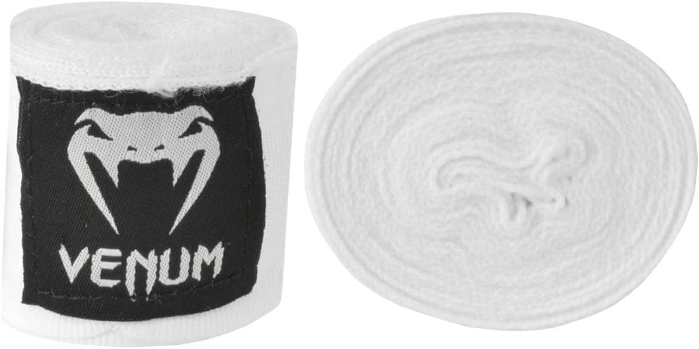 Venum Kontact 180" Elastic Cotton Boxing Handwraps - White
