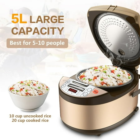 Elechomes CR501 Rice cooker, Champagne color, US Plug