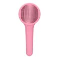 thumbnail image 4 of Pet Self Cleaning Slicker Brush, Versatile One Click Hair Removal Pet Grooming Brush Gentle Labor Saving Pink With Comfortable Handle For Daily Use For Rabbits, 4 of 8