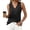 Black, variant on Womens Tank Tops Summer Eyelet Crossed V Neck Sleeveless Casual Loose Fit Basic Spring Top Vacation Outfits