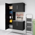 thumbnail image 4 of Prepac Black HangUps Work Storage Cabinet Set P - 3pc, 4 of 9
