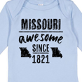 thumbnail image 4 of Inktastic Missouri Awesome Since 1821 Boys or Girls Long Sleeve Baby Bodysuit, 4 of 5