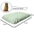 thumbnail image 2 of Polka Dot Pet Bed, Classic Old Fashioned Repeated Circles Round Forms Retro Illustration, Resistant Pad for Dogs and Cats Cushion with Removable Cover, 24" x 39", Mint Green and White, by Ambesonne, 2 of 4