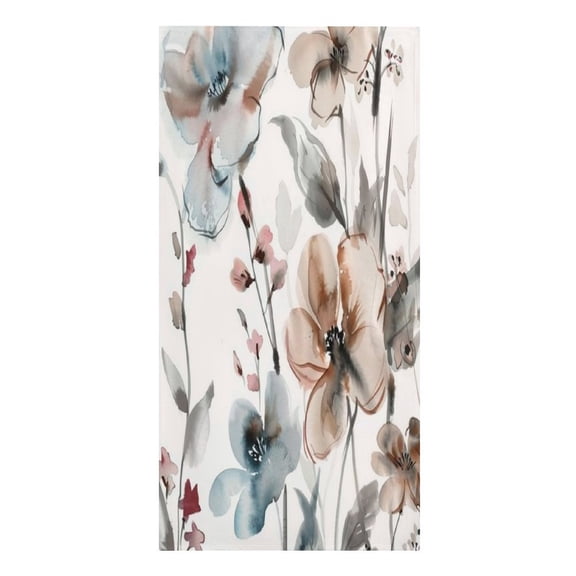 RKSupls Neutral Watercolor Florals Microfiber Beach Towel Absorbent Compact Towels for Swimming Pool Beach Travel Things for Vacation Essentials Adult Gift,61.4×30.3Inch
