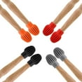 thumbnail image 7 of 2Pcs Drum Stick Head Rubber Sleeve Drumstick Mute Silencer Practice Accessories, 7 of 7