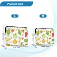 thumbnail image 4 of FORMRS 13"-13.3" Laptop Sleeve Protective Case Soft Carrying Quilted Computer Bag Cover, White Vegetables Pattern, 4 of 7