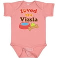 thumbnail image 3 of Inktastic Vizsla Loved by a (Dog Breed) Boys or Girls Baby Bodysuit, 3 of 5