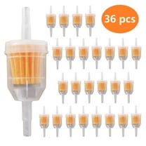 Fuel Filters Replacement for 25-050-22-S, 1/4" 5/16" In-Line Gas Oil Filter, Univeral for Motorcycle Lawn Mower, 36-Pcs