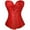 Red, variant on Fgvctg Womens Corset Tops Strapless Lace Up Waist Bustier Lingerie Vintage Overbust Red Corsets Plus Size Shapewear Bodysuit Top Costume Red M