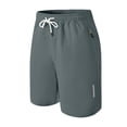 thumbnail image 2 of Men's Quick-Dry Tactical Shorts with Zippered Pockets - Casual Beach Shorts for Men, Ideal for Summer, Beach Parties, and Outdoor ActivitiesLight GrayM, 2 of 7