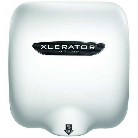 Automatic Hand Dryer, 10 sec Dry, 68 to 76, 208 to 277V AC, White, Smooth