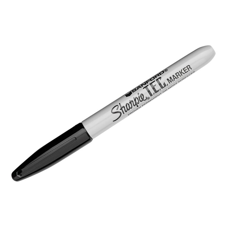 T.E.C. Permanent Marker, Fine Bullet Tip, Black T.E.C. Permanent Marker, Fine Bullet Tip, Black