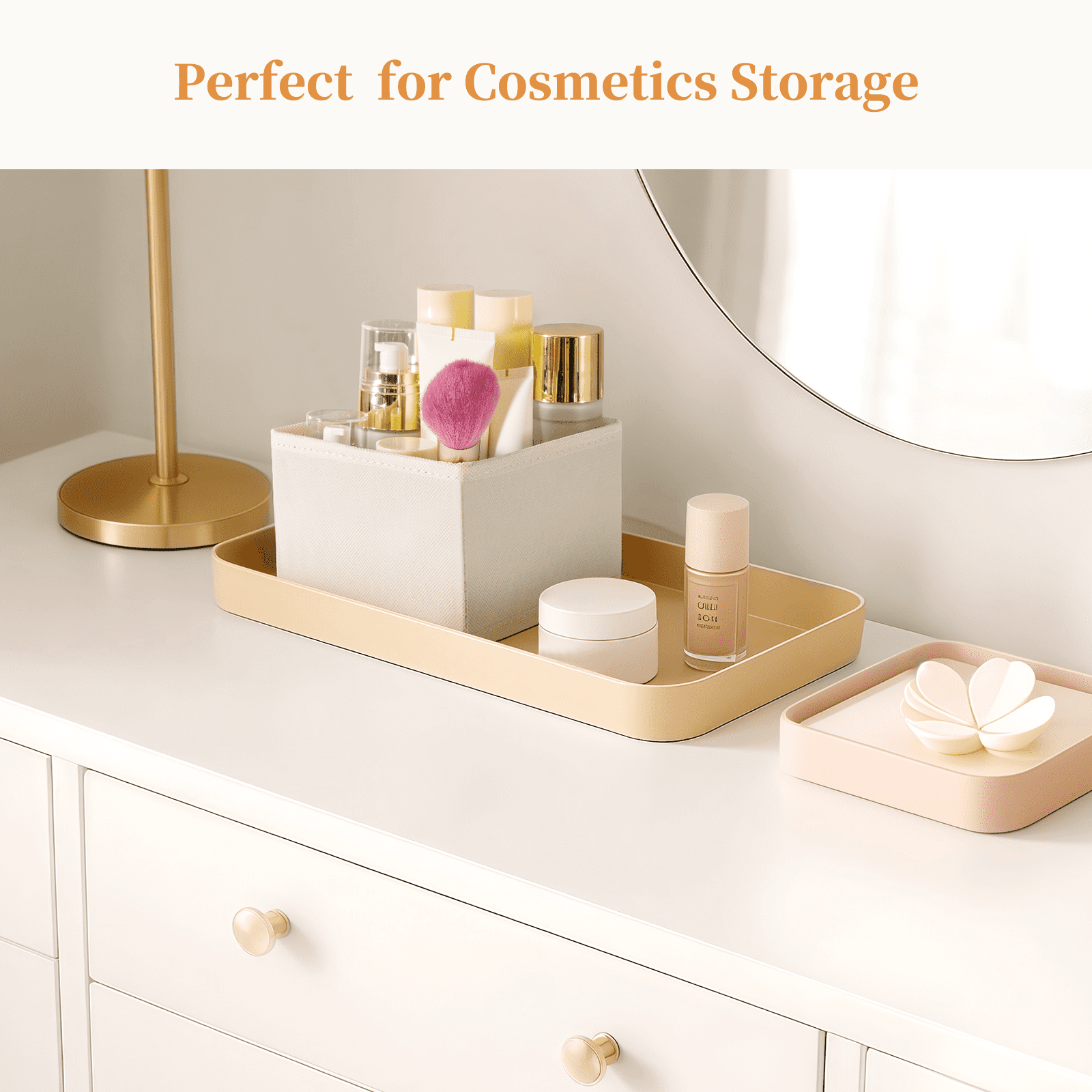 Criusia Drawer Organizer Clothes, Foldable Closet Organization and Storage for Nursery, Bedroom, Beige