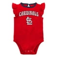 thumbnail image 2 of Girls Newborn & Infant Red/Heather Gray St. Louis Cardinals Little Fan Two-Pack Bodysuit Set, 2 of 5
