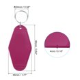 thumbnail image 2 of Unique Bargains Vintage Motel Keychain Blank Hotel Keychains Rhombus Retro Key Tag, Dark Red, 16 Pack, 2 of 7