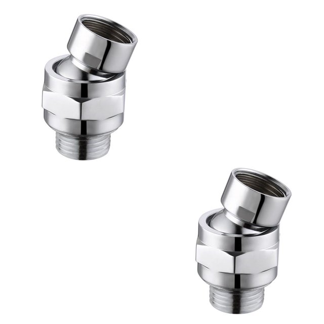 Advancent Adaptador de ducha, válvula desviadora de ducha de acero inoxidable, válvula de conector de grifo de baño, desviador de cabezal de ducha, 2 # 2piezas Advancent CBP155894