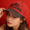 thumbnail image 5 of Red Friday Embroidered Casual Cap, Support Themed Adjustable Hat, Breathable Daily Headwear For Family Gathering And Outdoor Everyday Wear, 5 of 7