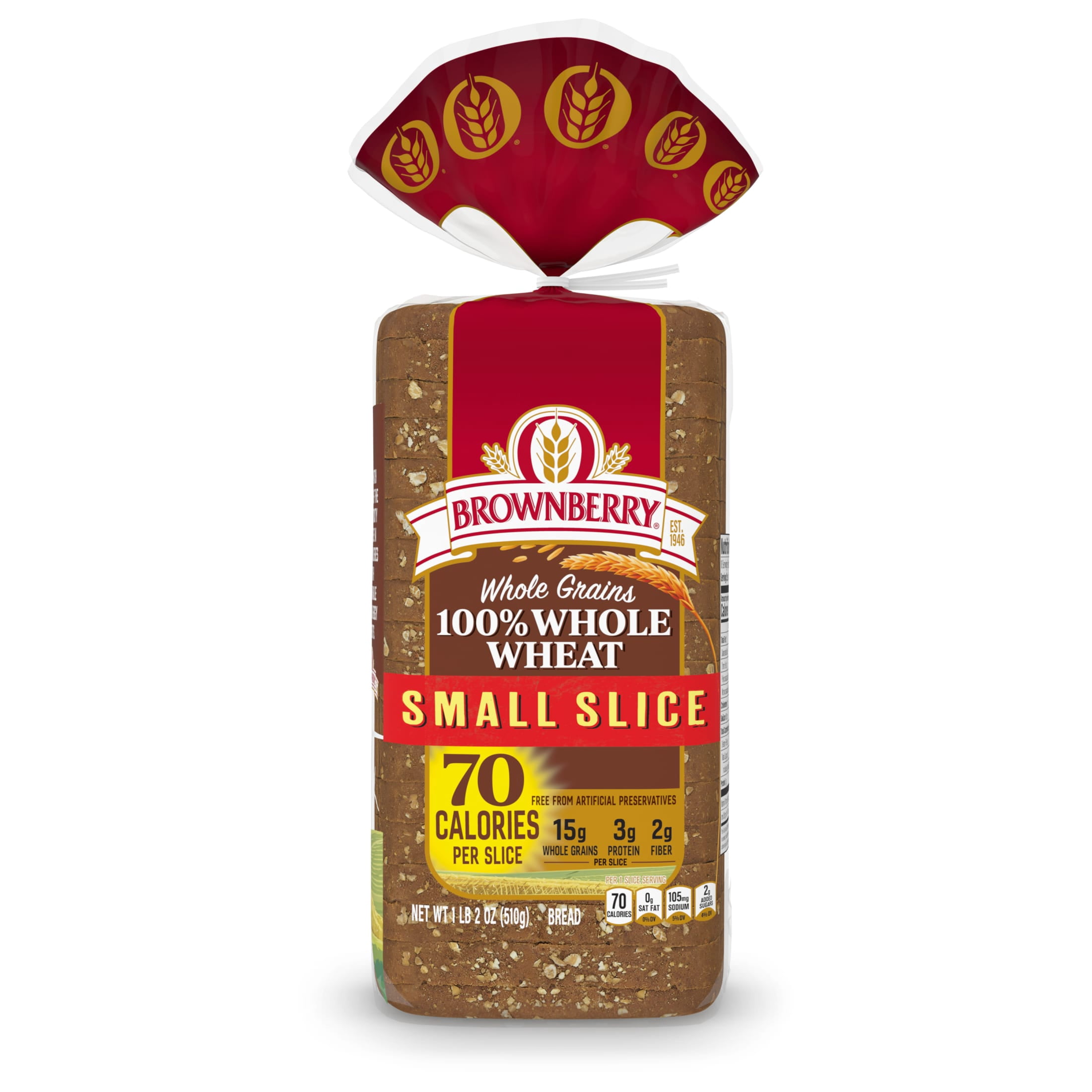 Brownberry Small Slice Whole Wheat Bread, 18 oz