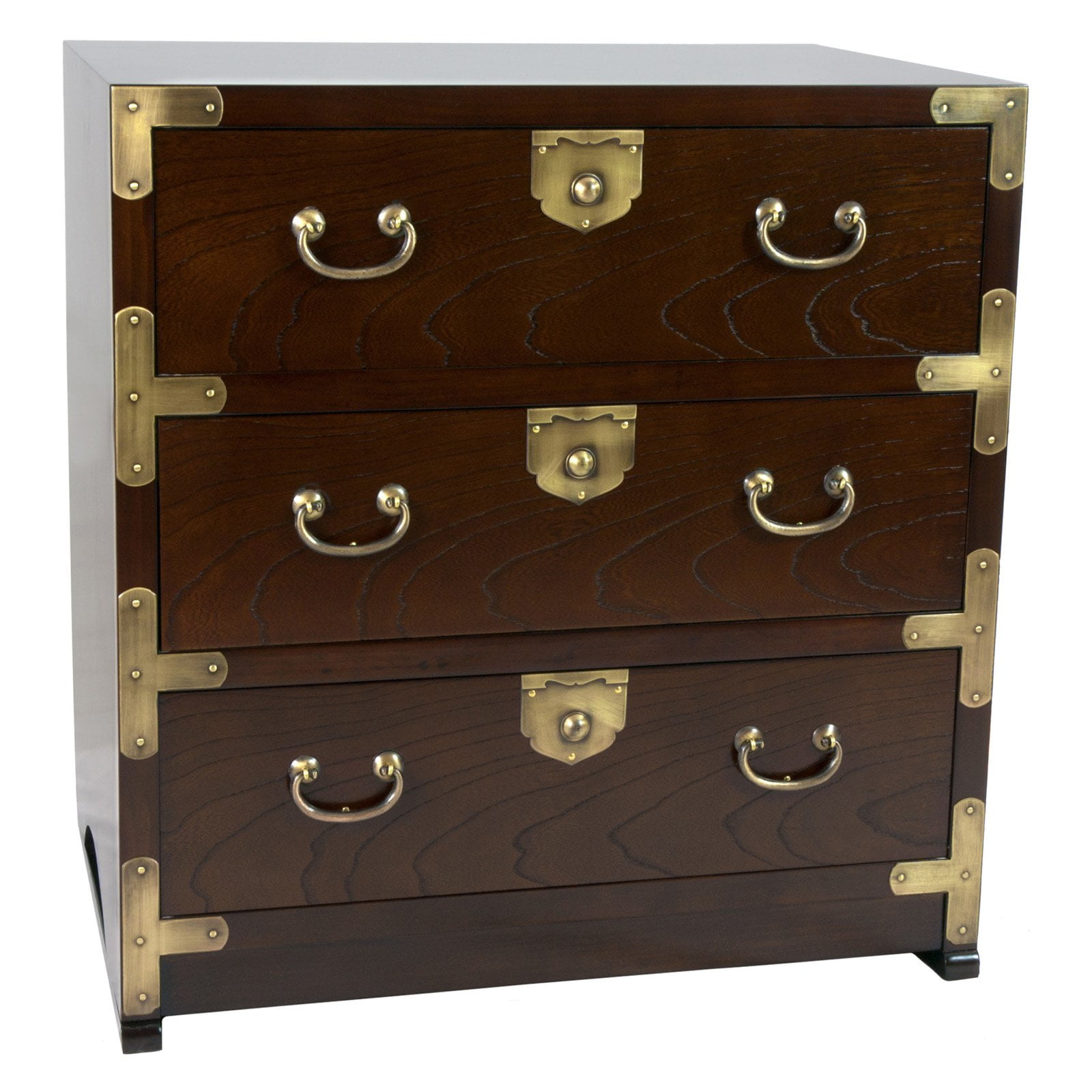 Oriental Furniture Korean Tansu Style End Table Chest