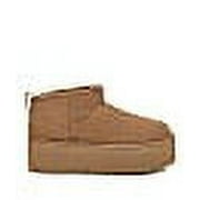 UGG Women's Boots Classic Ultra Mini Platform, Medium Flat Heel Flat Toe Chestnut, 8