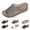 Grey, variant on Women's Wedge Slide Sandals, Ladies Pee𝗉 Toe Wedges Open Toe Platform Slip-On Mules with Arch-Support, Comfortable Breathable Casual Walking Shoes for Summer Vacation