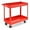 Red, variant on Costway 2-Tier Utility Cart Metal Service Cart Rolling Tool Storage Organizer with Handle Red