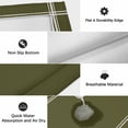 thumbnail image 6 of Outdoor Rug 3x5 ft Green Solid Color Outdoor Large Area Rug Non Slip Rubber Dark Olive Front Door Mat RV Rug Camping Carpet Patio Outdoor Rugs for Backyard Balcony Deck Porch Indoor, 6 of 9