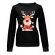 thumbnail image 4 of Sudadera de manga larga con estampado de Navidad con cuello redondo para mujer, blusa informal, Tops Pompotops gfhjh9689, 4 of 4