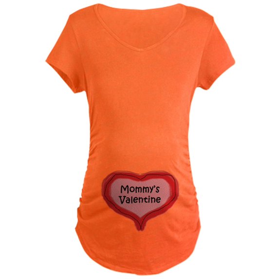 CafePress - Mommy's Valentine Maternity Dark T Shirt - Maternity Dark T-Shirt