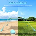 thumbnail image 2 of Beach Tent Canopy 10'x10' Sun Shelter for 6-8 Person Beach Canopy Tent Sun Shade Easy Setup Beach Shade Canopy Portable Beach Tent UPF 50+ Waterproof, 2 of 14