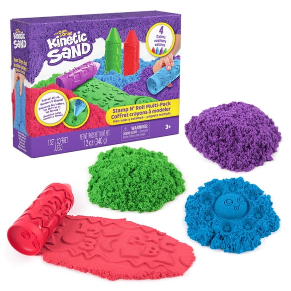 Set de Juego Kinetic Sand Crayones con Sellos