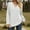 White, variant on AOOCHASLIY Women's Blouse Womens V-neck Long Sleeved Hollowed Out Patchwork Loose T-shirt