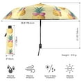 thumbnail image 3 of FORMRS Travel Umbrella Folding Auto Open Close Windproof Rain UV Protection, Pineapple Love, 3 of 8