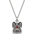 thumbnail image 1 of Stainless Steel January Cz Birthstone Antiqued Angel Ash Holder 18 In. Ne Made In China ssx100jan, 1 of 5