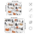 thumbnail image 4 of Yayeee Dish Drying Mat for Kitchen Counter 16"x18" Microfiber Absorbent Pad, Beige Snow Houses, 4 of 7