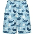 thumbnail image 3 of NICKSUN Shorts de Pyjama Amusants pour Hommes, Bas de Pyjama Doux avec Poches, Mignon Phoque, 2TG, 3 of 6