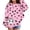 Hot Pink, variant on Girls Sweatshirt Girls Cat Heart Print Crew Neck Long Sleeve Pullover Hoodless Top Hot Pink 4-5 Years
