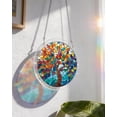 thumbnail image 3 of 83 Pieces Acrylic Puzzles Suncatcher Window Hanging, 6.7 Inch Acrylic Jigsaw Puzzle Suncatcher, Acrylic Puzzles Garden Decoration for Birthday Mothers Day Gift Home Decor (Tree of Luminous Leaves), 3 of 16