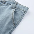 thumbnail image 4 of B91xZ Mens Jeans Fashion Slim Fit Skinny Destroyed Ripped Jeans,Blue L, 4 of 5
