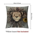 thumbnail image 4 of Acheng Cartoon Animal Pillow Covers Kids Pillowcase Throw Pillow Covers Set Throw Cushion Case for Sofa Couch Home Decor School Cushion Case Set of 2 White(Two Sides Print) 22x22in, 4 of 7