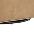 thumbnail image 5 of Comfort Pointe Winton Honey Brown Faux Leather Swivel Accent Chair, 5 of 12