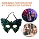 thumbnail image 3 of Elegante máscara de mariposa para mujer, máscara de media cara con lentejuelas para Halloween, fiestas de cosplay y decoraciones de carnaval, accesorio de disfraz brillante, 3 of 8