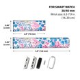 thumbnail image 3 of WIRESTER PU leather Leather Band Replacement Strap for 38/40mm Apple Watch Band - Pink Butterfly Fish, 3 of 7