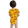 thumbnail image 5 of Daiia 3D Sunflowers Printed Unisex-Baby Short Sleeve Onesies Bodysuits Baby Climbing Clothes Soft and Comfortable Romper with Expandable Shoulder Design-18 Months, 5 of 8
