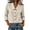 *Beige, variant on VBVC Women's Cotton-Linen Button Down Blouse , Ladies' Peter Pan Collar 3/4 Sleeve Top , Office Work Summer Shirts For Women,Beige,S-2XL
