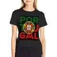 thumbnail image 4 of T-shirt Portugal Flag  Soft Cotton Adult Heat-Transfer Graphic T-Shirt - 180g Breathable Fabric, Unisex Summer Casual Wear with Durable Heat-Printed Design, 4 of 10