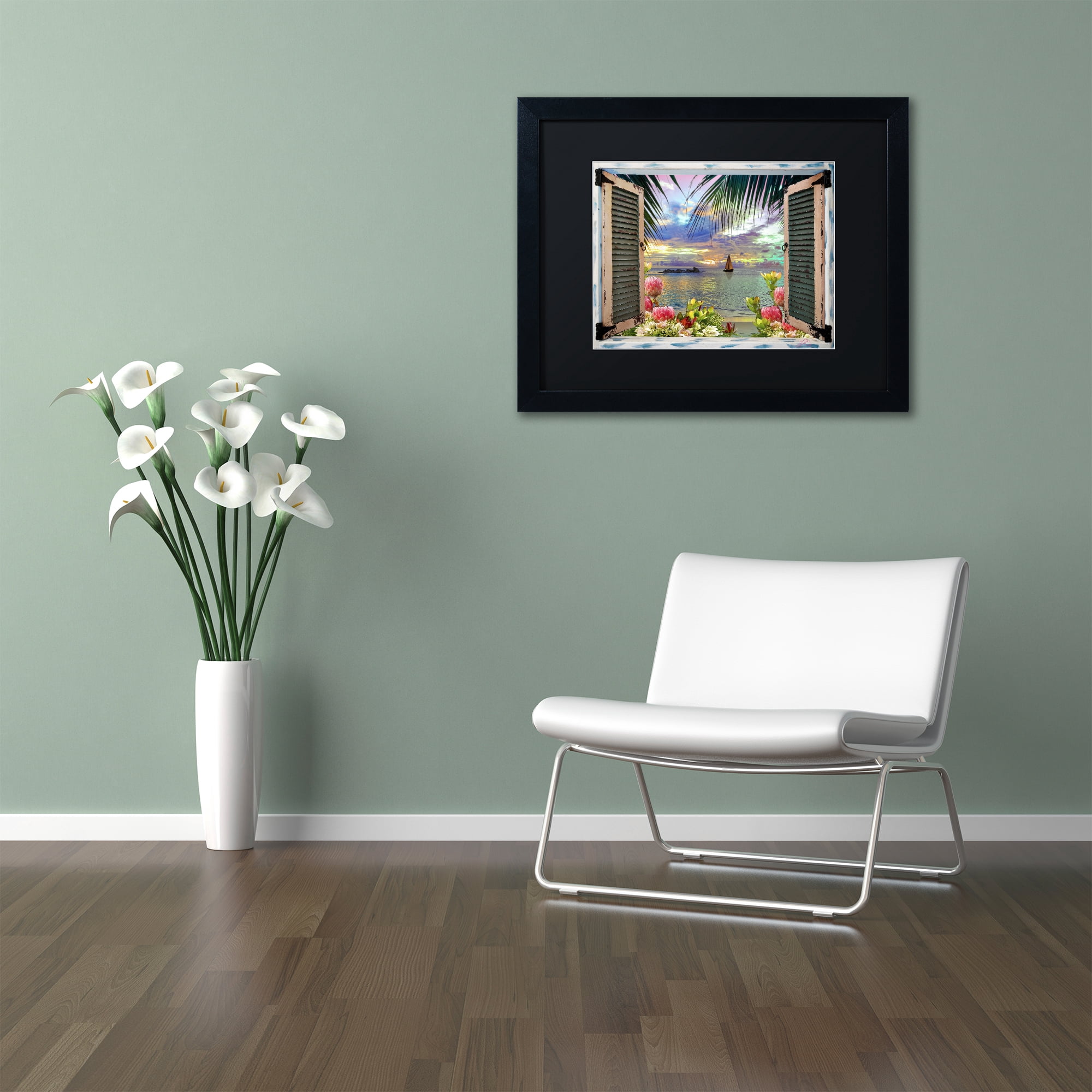 Trademark Art Landscape Framed Art Print, by Leo Kelly