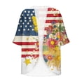 thumbnail image 5 of Guluxicc Women 4th of July Kimono Cardigan Open Front Lightweight Boho Beach Cover Up Casual Loose Summer Vacation Cardigans, 5 of 5