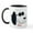 White/Black Inside, variant on CafePress - Snoopy Sunglasses Emoji - 11 oz Ceramic Mug - Novelty Coffee Tea Cup